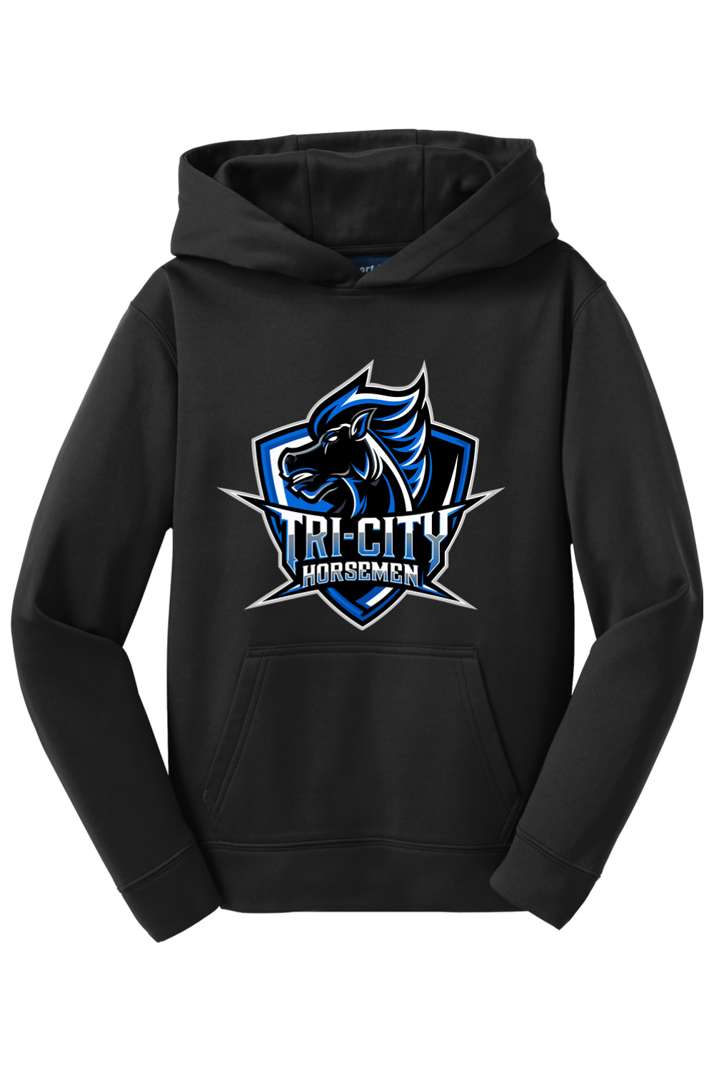 Tri-City Horsemen | Youth | Sport-Tek Sport-Wick Fleece Hooded Pullover