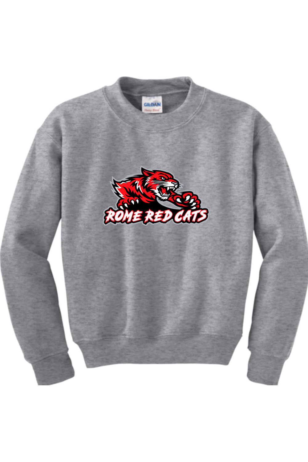 Rome Red Cats | Youth | Gildan Heavy Blend Crewneck Sweatshirt