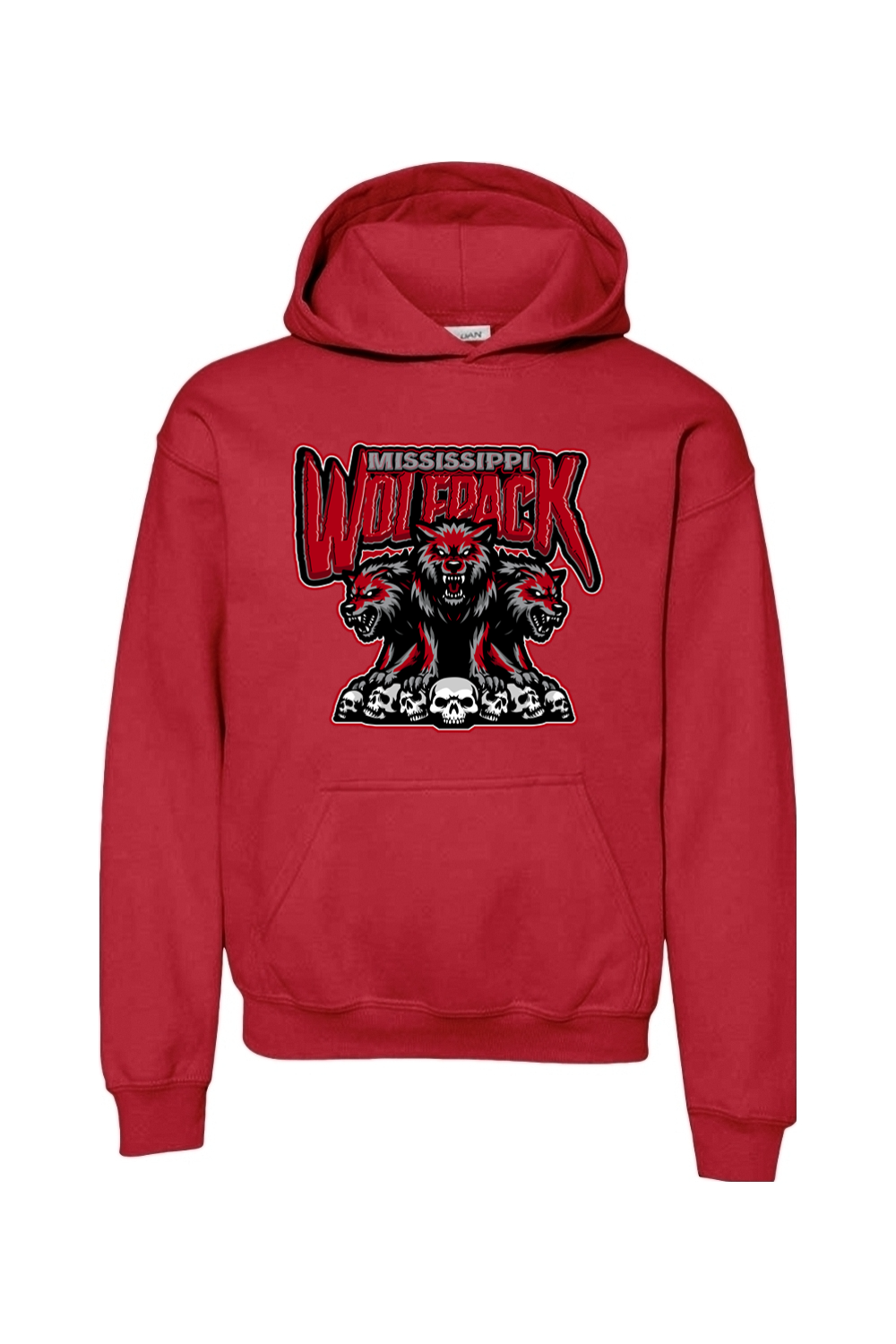 Mississippi Wolfpack | Youth | Gildan Heavy Blend Hooded Sweatshirt