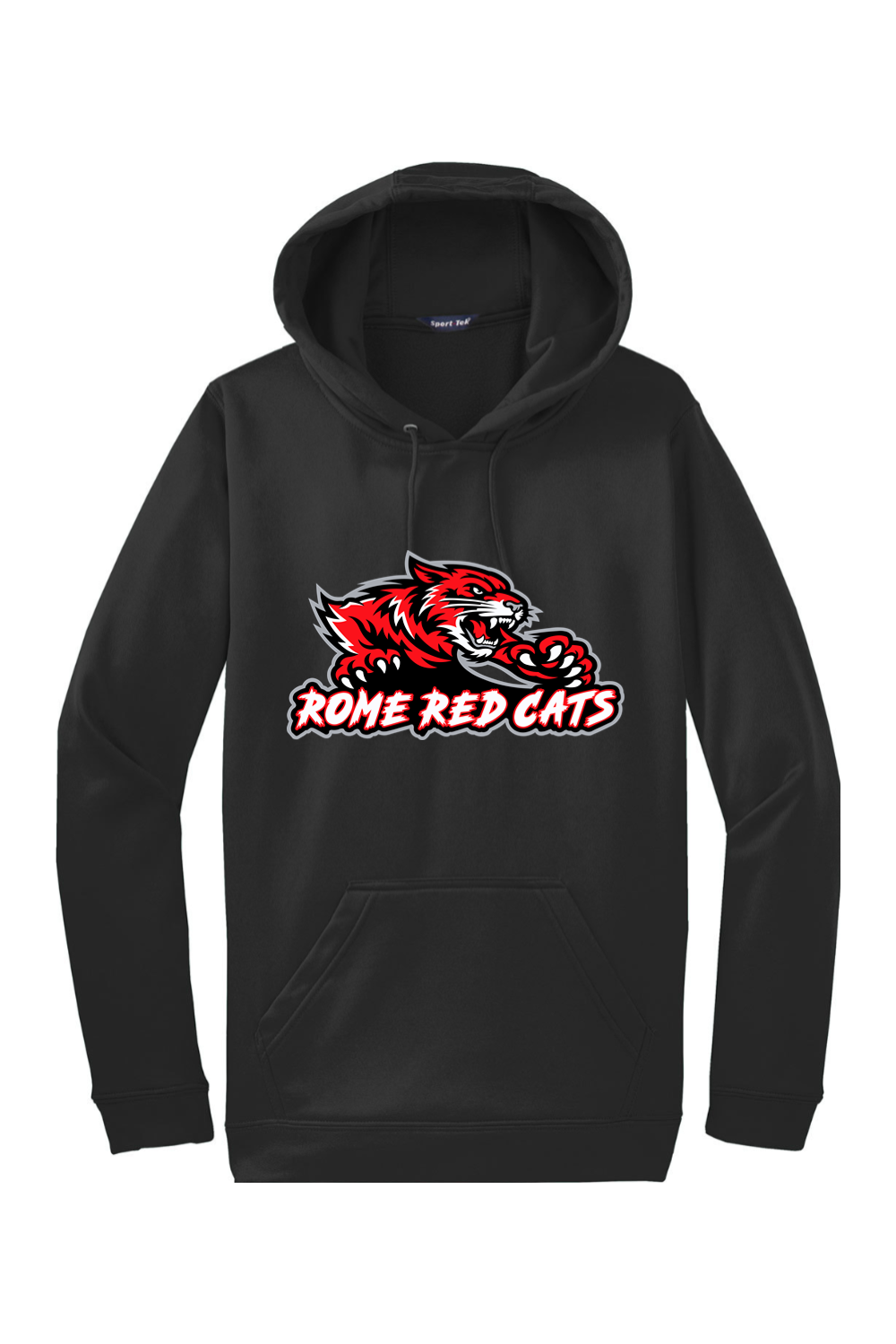 Rome Red Cats | Adult | Sport-Tek Sport-Wick Fleece Hooded Pullover
