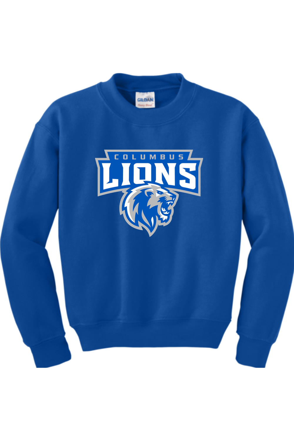 Columbus Lions | Youth | Gildan Heavy Blend Crewneck Sweatshirt