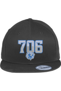 New Era Flat Bill Snapback Embroidered Hat