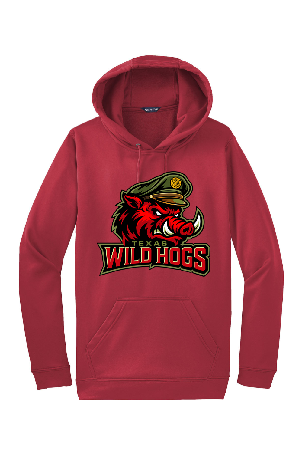 Texas Wild Hogs | Adult | Sport-Tek Sport-Wick Fleece Hooded Pullover