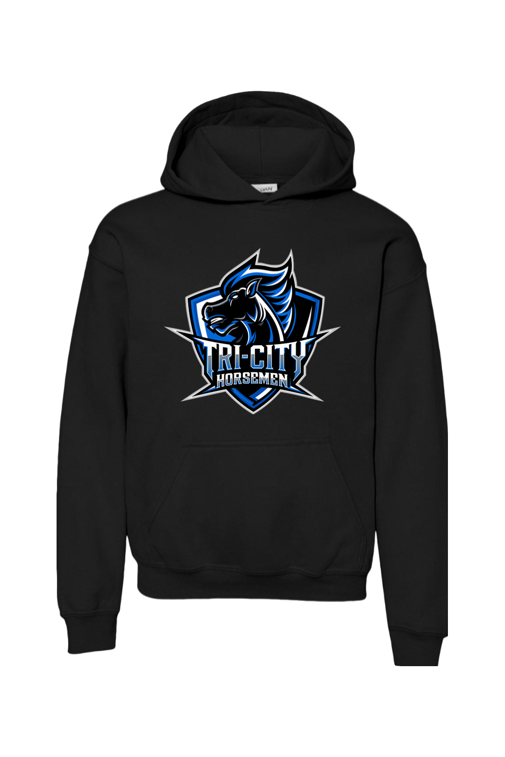 Tri-City Horsemen | Youth | Gildan Heavy Blend Hooded Sweatshirt