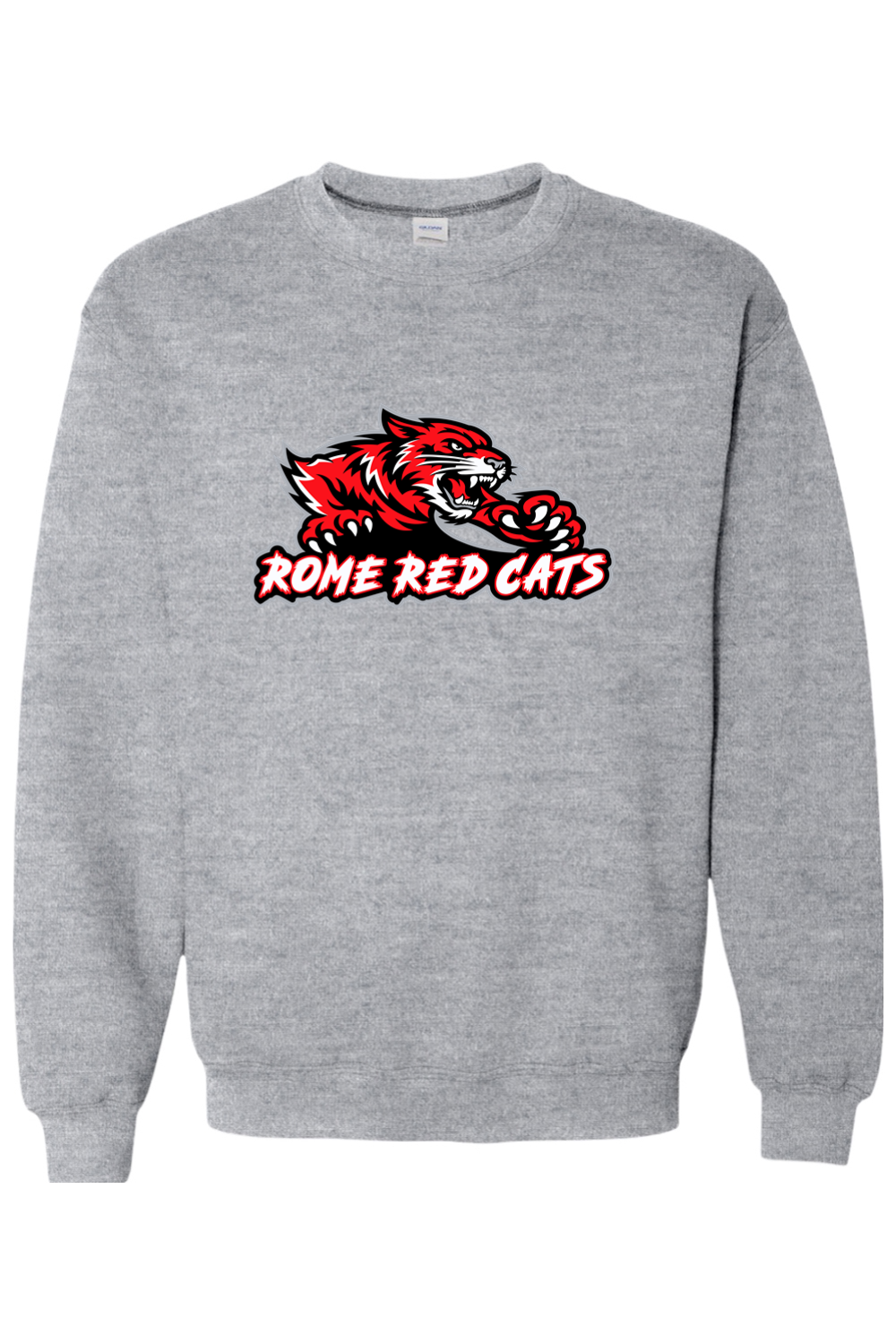 Rome Red Cats | Adult | Gildan Heavy Blend Crewneck Sweatshirt