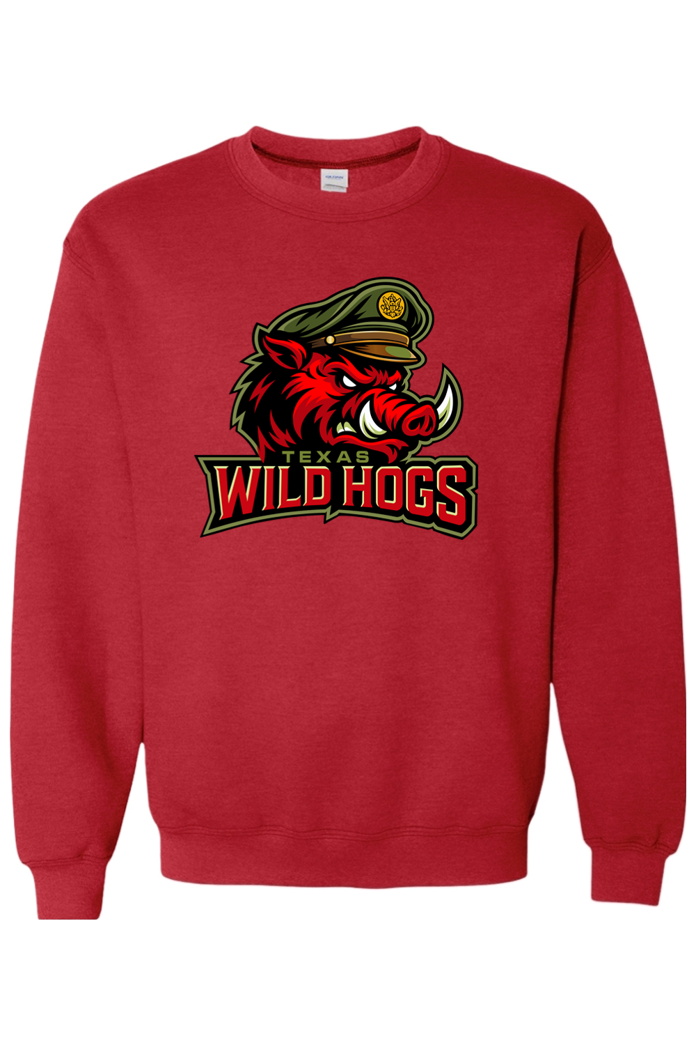 Texas Wild Hogs | Adult | Gildan Heavy Blend Crewneck Sweatshirt