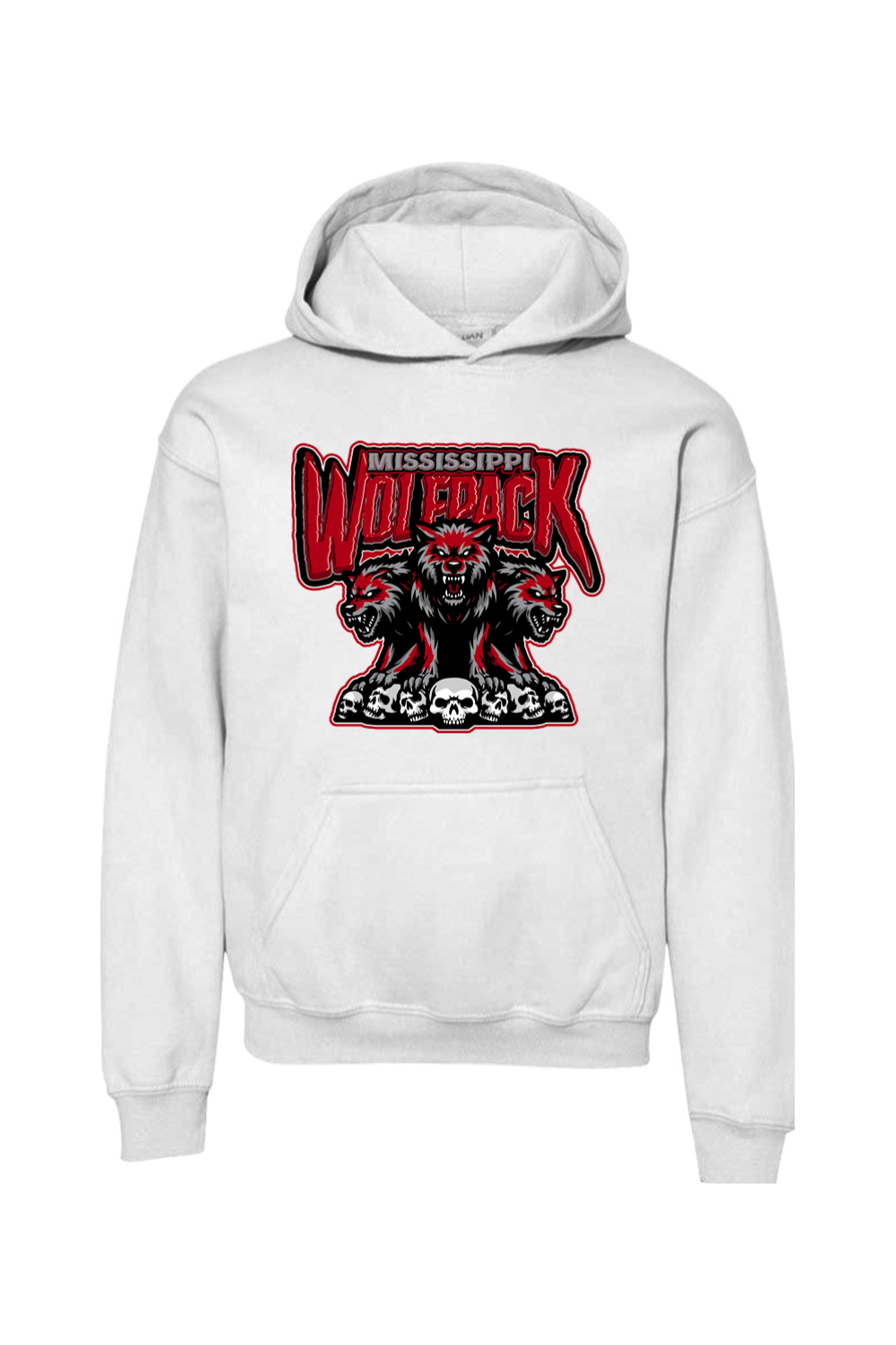Mississippi Wolfpack | Youth | Gildan Heavy Blend Hooded Sweatshirt