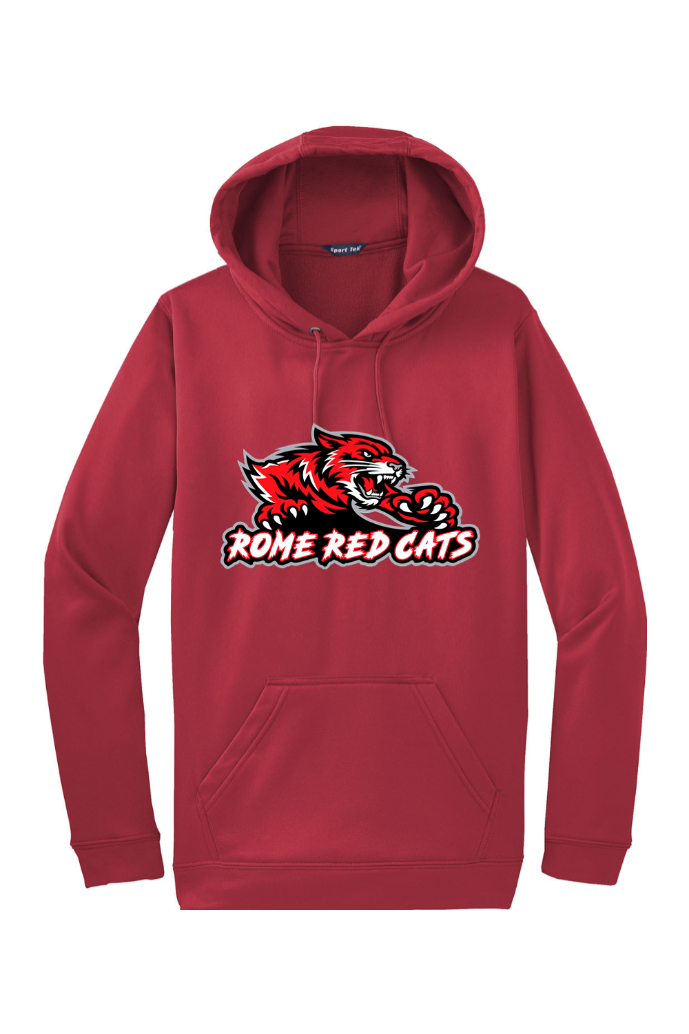 Rome Red Cats | Adult | Sport-Tek Sport-Wick Fleece Hooded Pullover