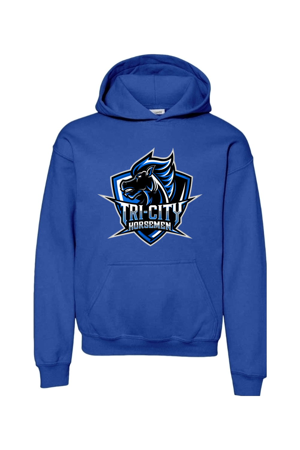 Tri-City Horsemen | Youth | Gildan Heavy Blend Hooded Sweatshirt