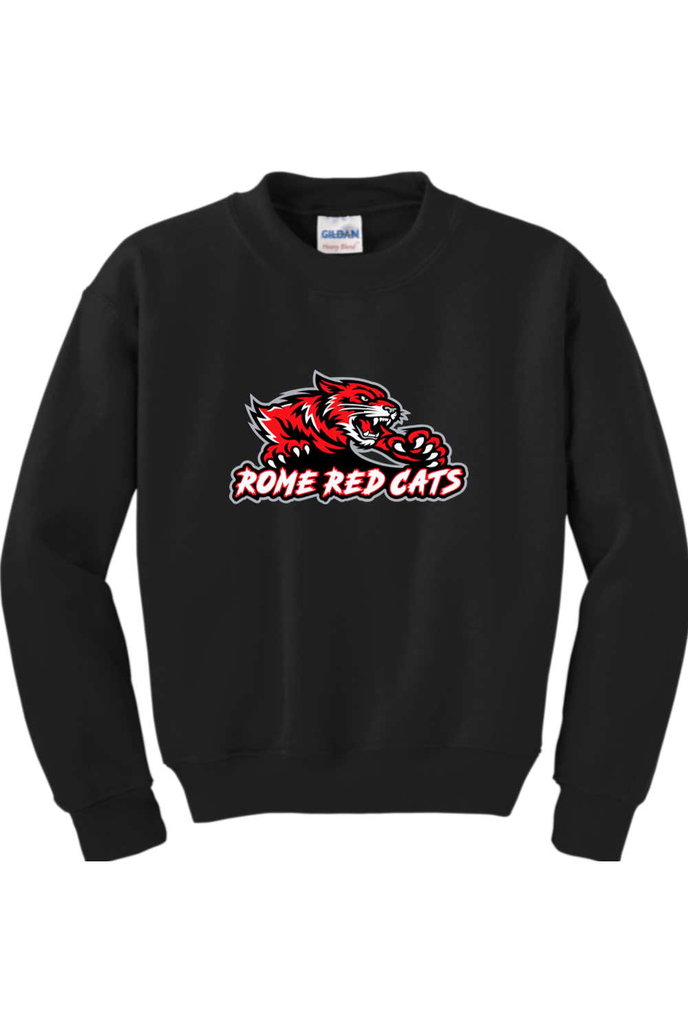 Rome Red Cats | Youth | Gildan Heavy Blend Crewneck Sweatshirt