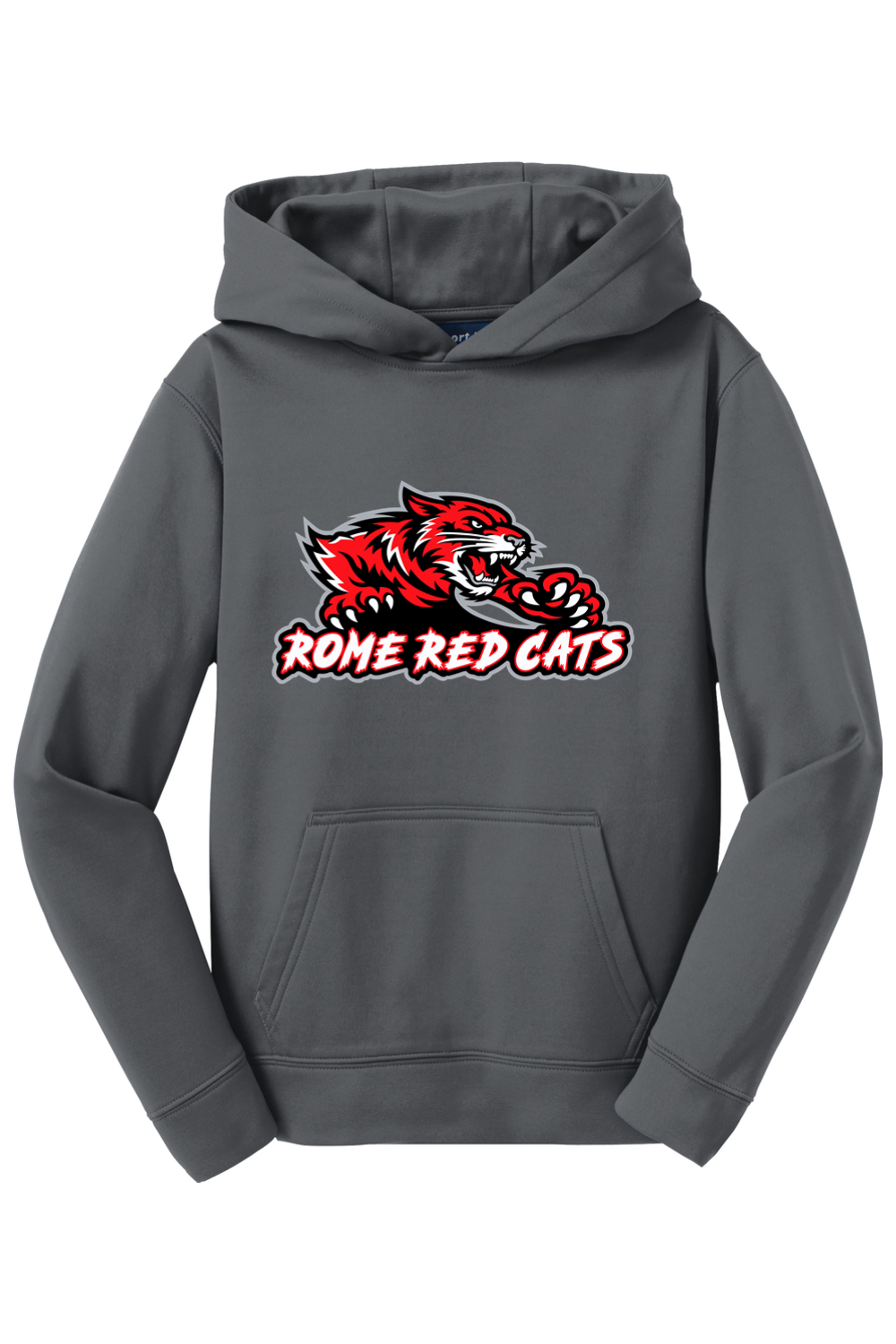 Rome Red Cats | Youth | Sport-Tek Sport-Wick Fleece Hooded Pullover