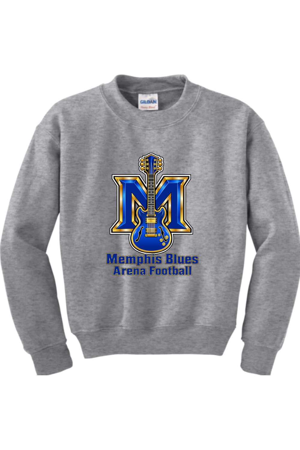 Memphis Blues | Youth | Gildan Heavy Blend Crewneck Sweatshirt