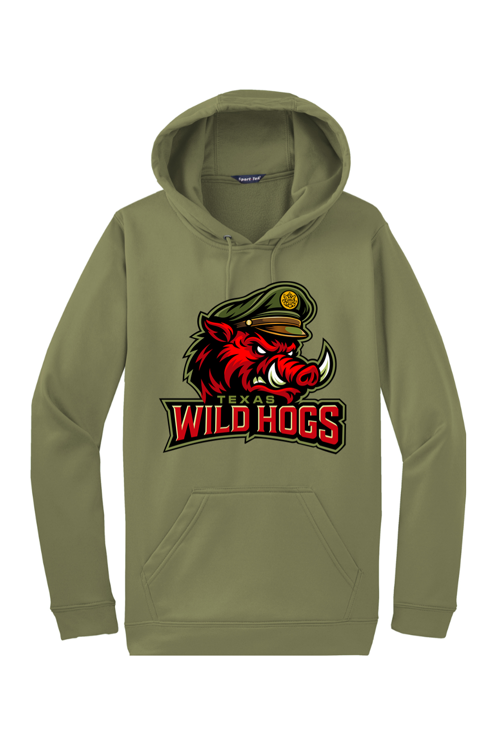 Texas Wild Hogs | Adult | Sport-Tek Sport-Wick Fleece Hooded Pullover
