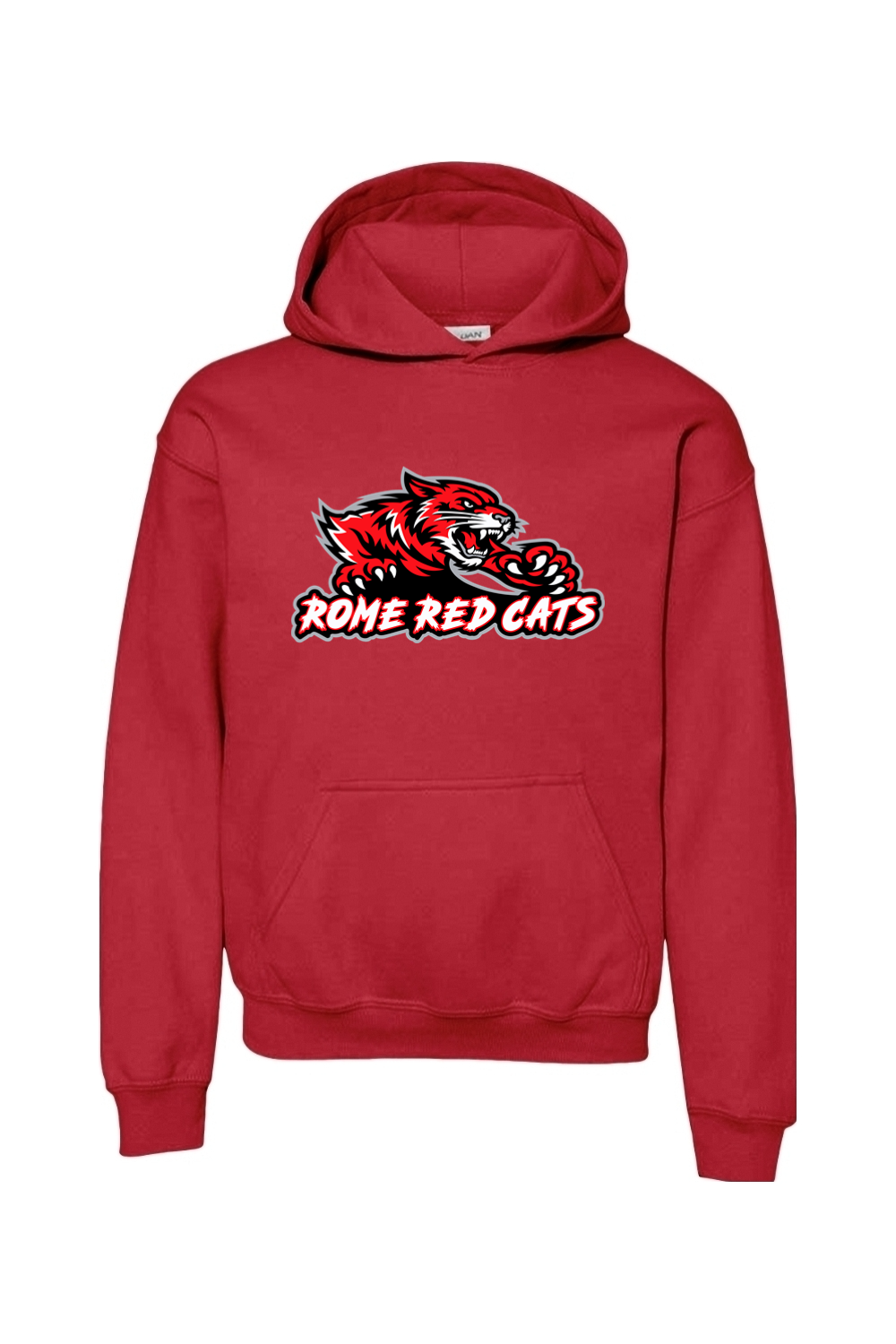 Rome Red Cats | Youth | Gildan Heavy Blend Hooded Sweatshirt