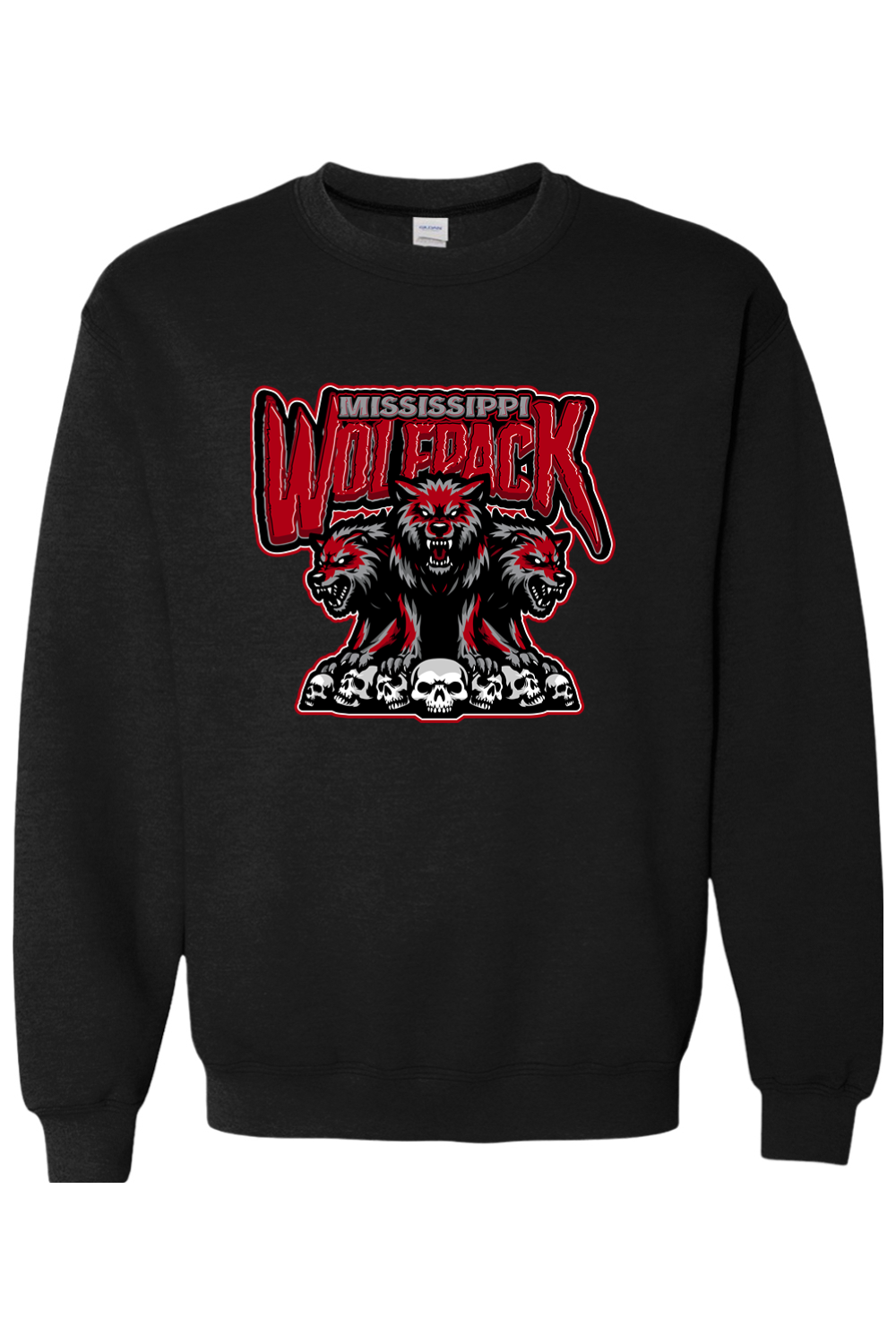 Mississippi Wolfpack | Adult | Gildan Heavy Blend Crewneck Sweatshirt