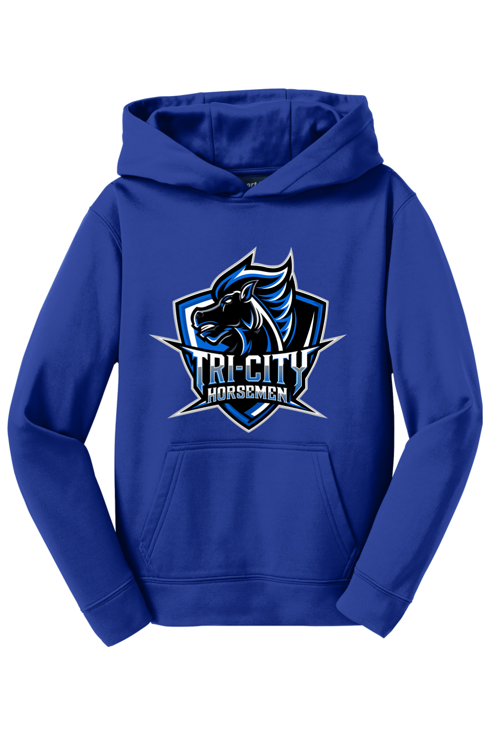 Tri-City Horsemen | Youth | Sport-Tek Sport-Wick Fleece Hooded Pullover