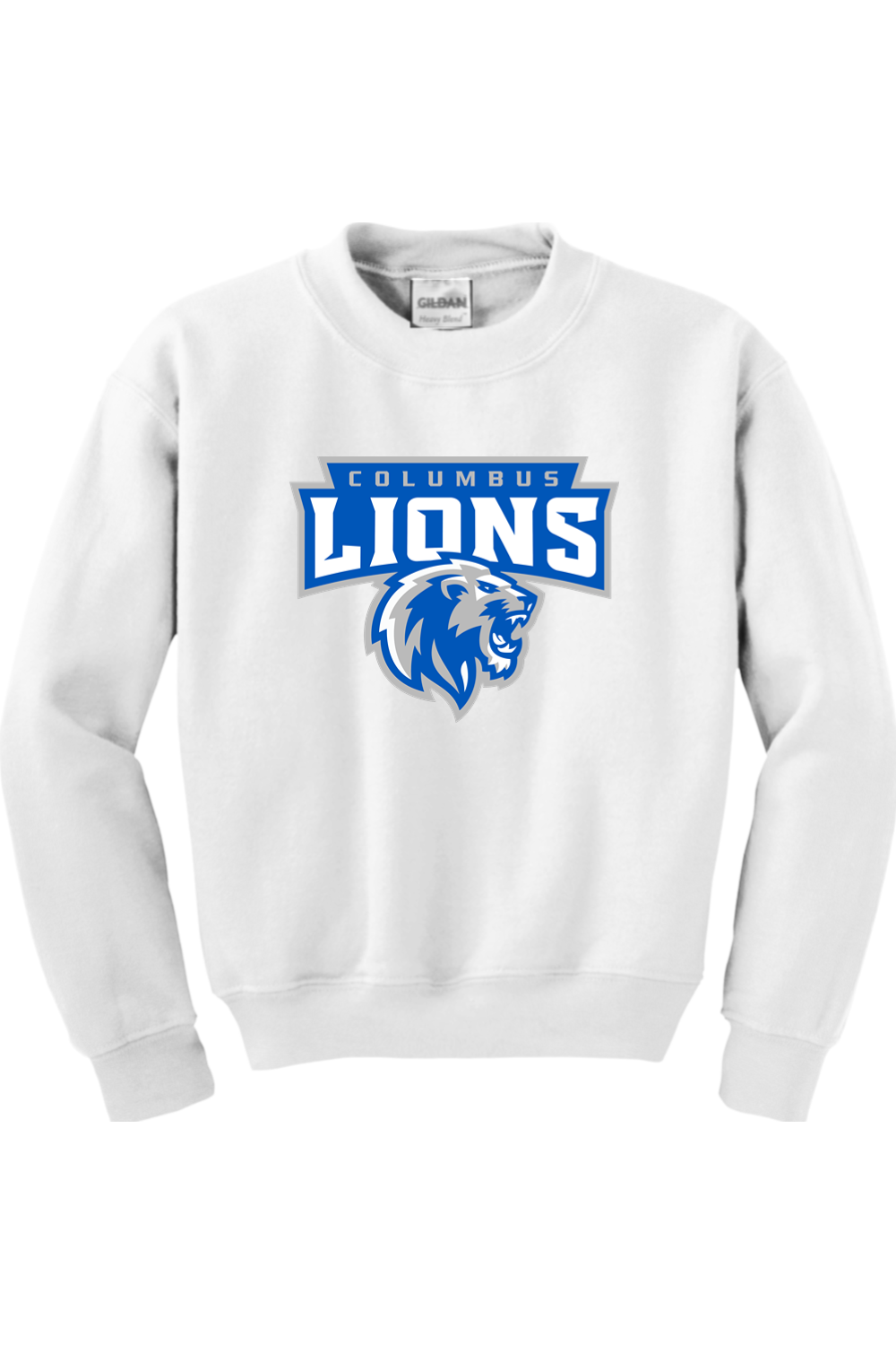Columbus Lions | Youth | Gildan Heavy Blend Crewneck Sweatshirt