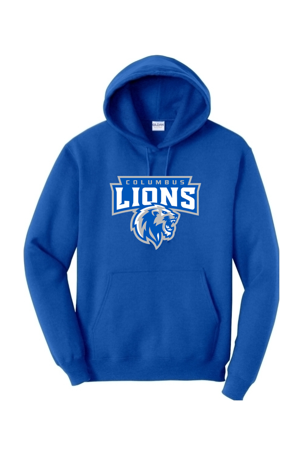 Columbus Lions | Adult | Gildan Heavy Blend Hooded Sweatshirt