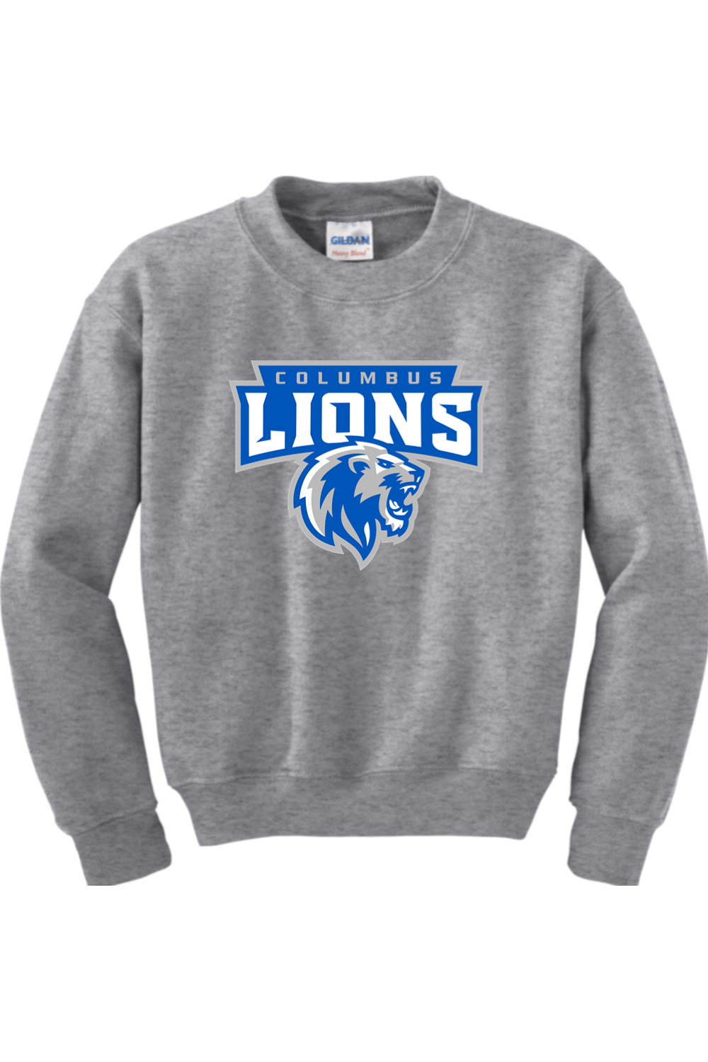 Columbus Lions | Youth | Gildan Heavy Blend Crewneck Sweatshirt