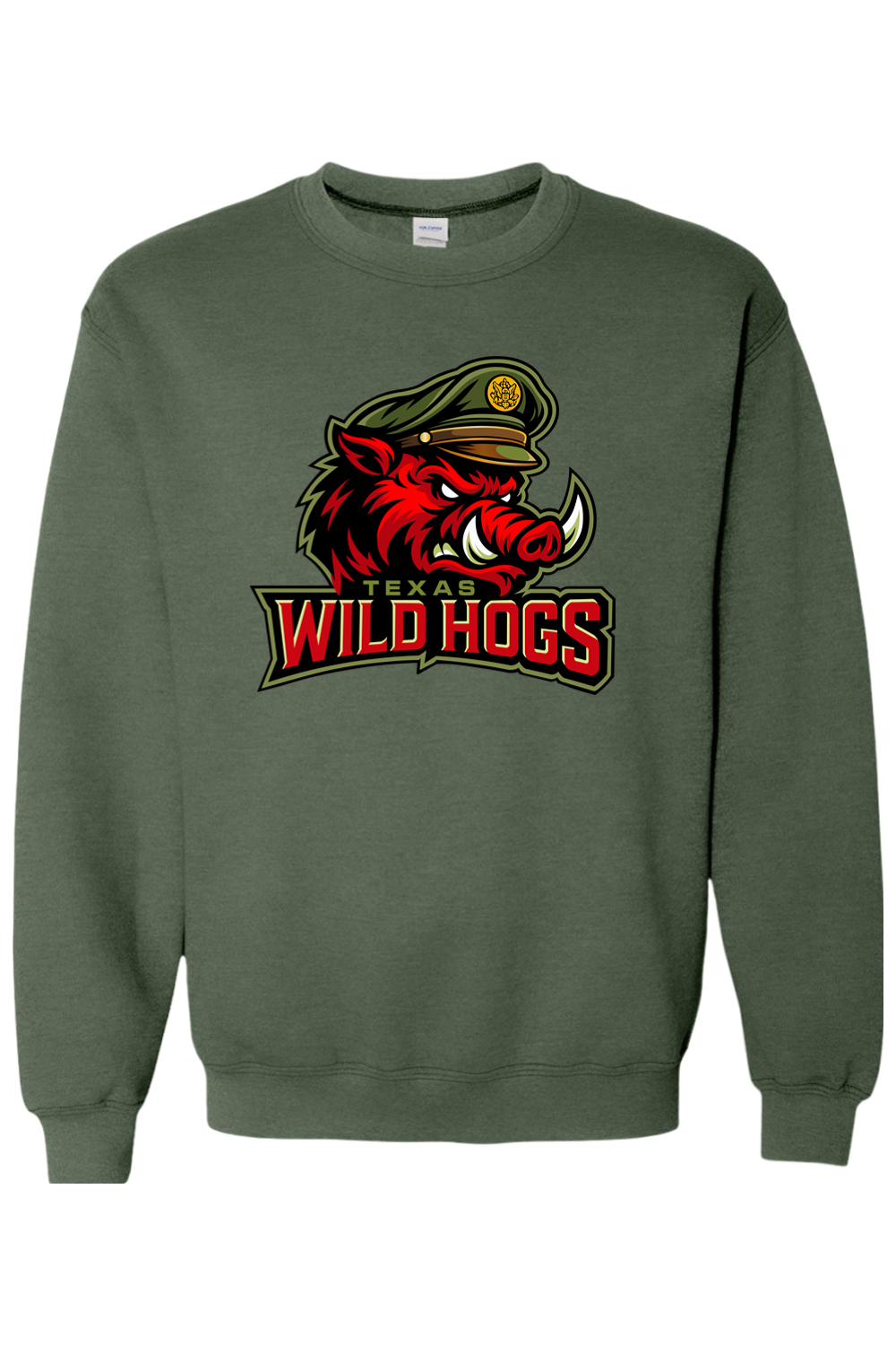 Texas Wild Hogs | Adult | Gildan Heavy Blend Crewneck Sweatshirt