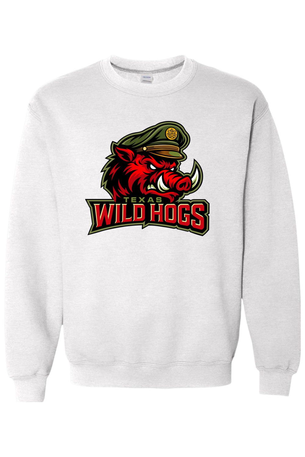 Texas Wild Hogs | Adult | Gildan Heavy Blend Crewneck Sweatshirt