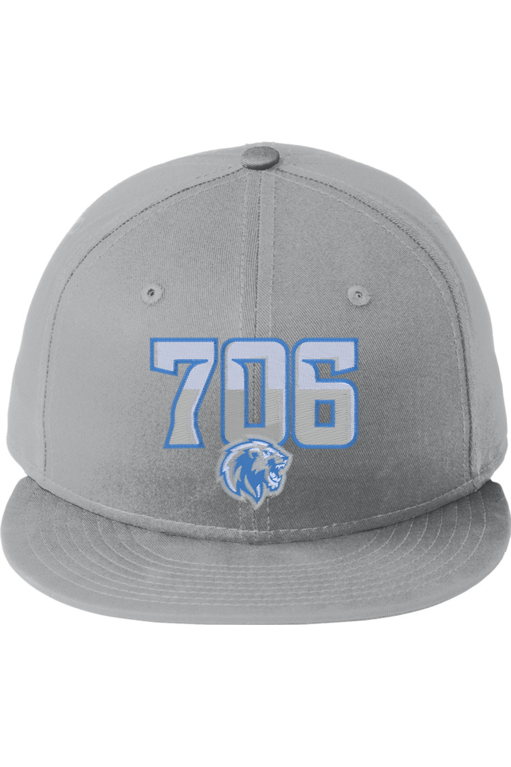 New Era Flat Bill Snapback Embroidered Hat
