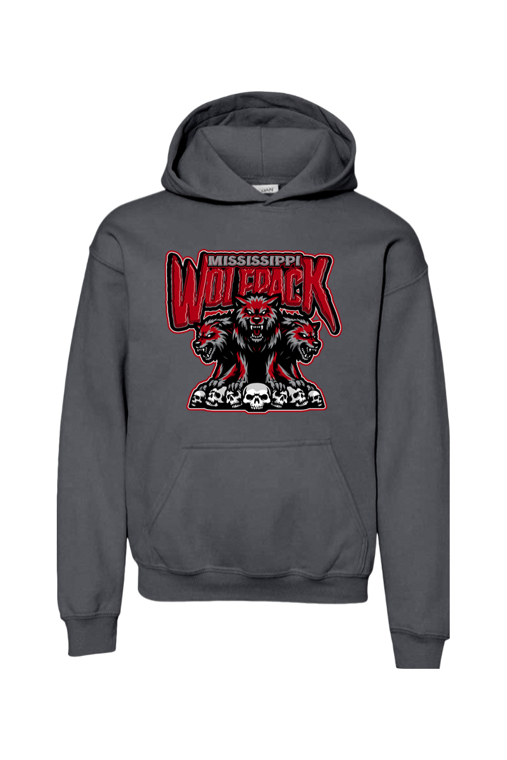 Mississippi Wolfpack | Youth | Gildan Heavy Blend Hooded Sweatshirt