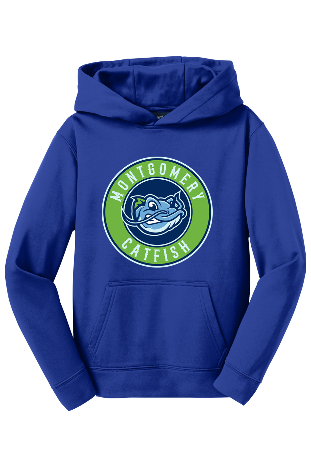 Montgomery Catfish | Youth | Sport-Tek Sport-Wick Fleece Hooded Pullover