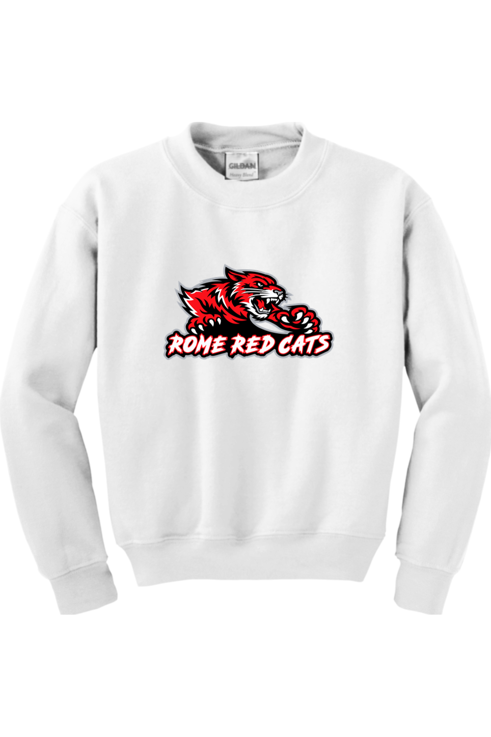 Rome Red Cats | Youth | Gildan Heavy Blend Crewneck Sweatshirt